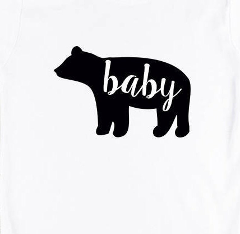 Baby bear,Funny shirt for kids, bear family, messages on onesies, cute onesies, toddler t-shirts, baby bodysuit funny,gift for baby image 3