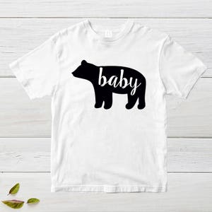 Baby bear,Funny shirt for kids, bear family, messages on onesies, cute onesies, toddler t-shirts, baby bodysuit funny,gift for baby image 2