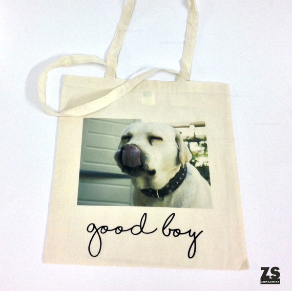 Cotton Long Handle Sling Bag I Love My Pug