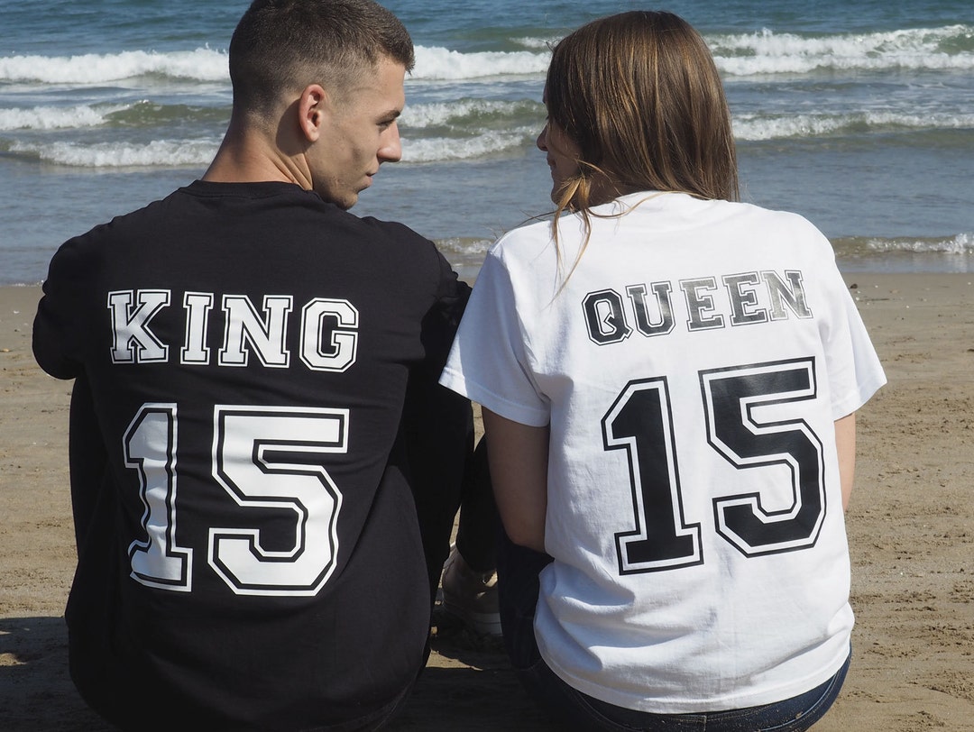 discreción Citar gemelo Conjunto de camisetas King Queen personalizadas para regalo de - Etsy España