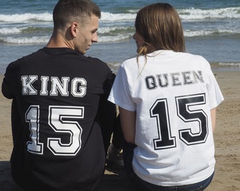 Camisetas personalizadas a juego para parejas