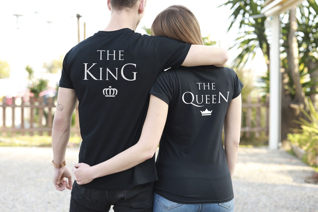 T-shirts “King Queen” par