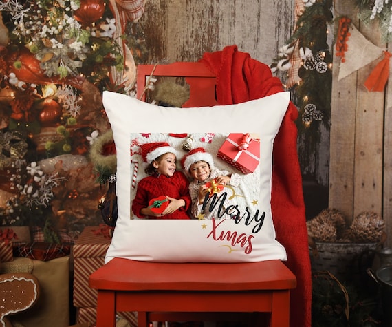 Christmas Pillow With Family Photo Family Customized Cushion for