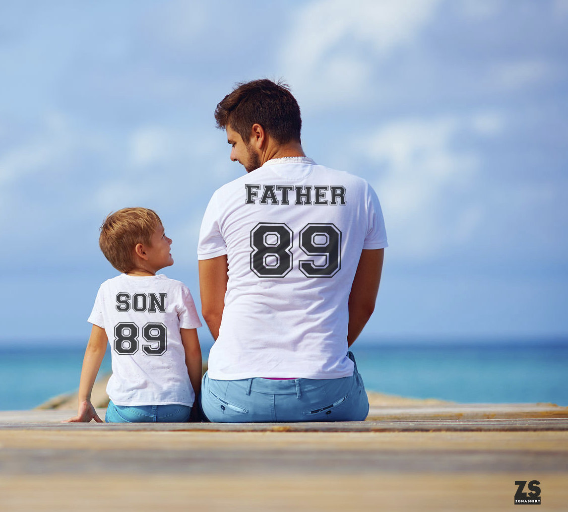 Father's Day Gift Fathers T-shirt Father Son Tshirt - Etsy