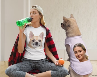 Matching Photo Dog and Owner Shirt Set - Personalized Pet Gift