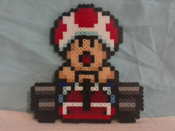 Snes Classic Mario Kart Toad Wall Decoration Etsy