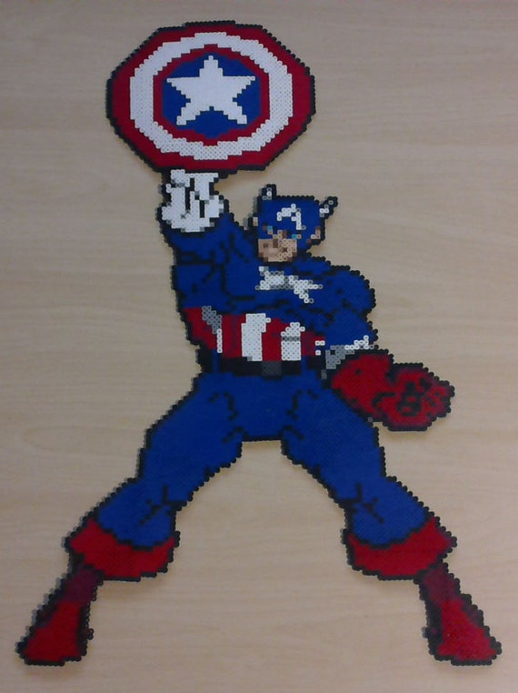Handmade Captain America Wall Decoration Etsy