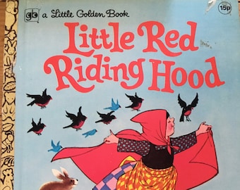 Vintage Little Golden Book: Little Red Riding Hood, 1973 Fairy Tale