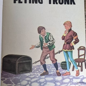 Hans Christian Andersen, the flying trunk, vintage fairy tale, vintage children&#39;s book,