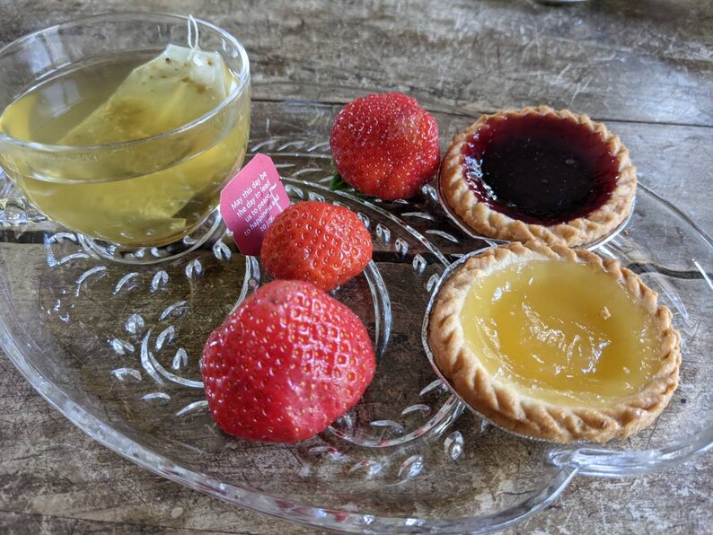 Deco Snack Plates, Sandwich Plates With Cup, Glass Snack and Cup Plate