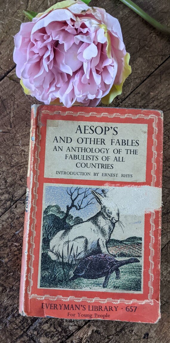 Aesop's Fables, Vintage Aesop, 1950s Child's Book, Morality