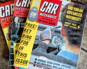 Vintage “Car Mechanics” Magazine Bundle – , vintage cars, garage decor, stocking filler vintage mags, car lover gift, man cave