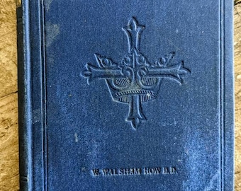 Antique religious, holy communion book, Christian book, Eucharist, the lord&#39;s supper, religious gift, confirmation gift