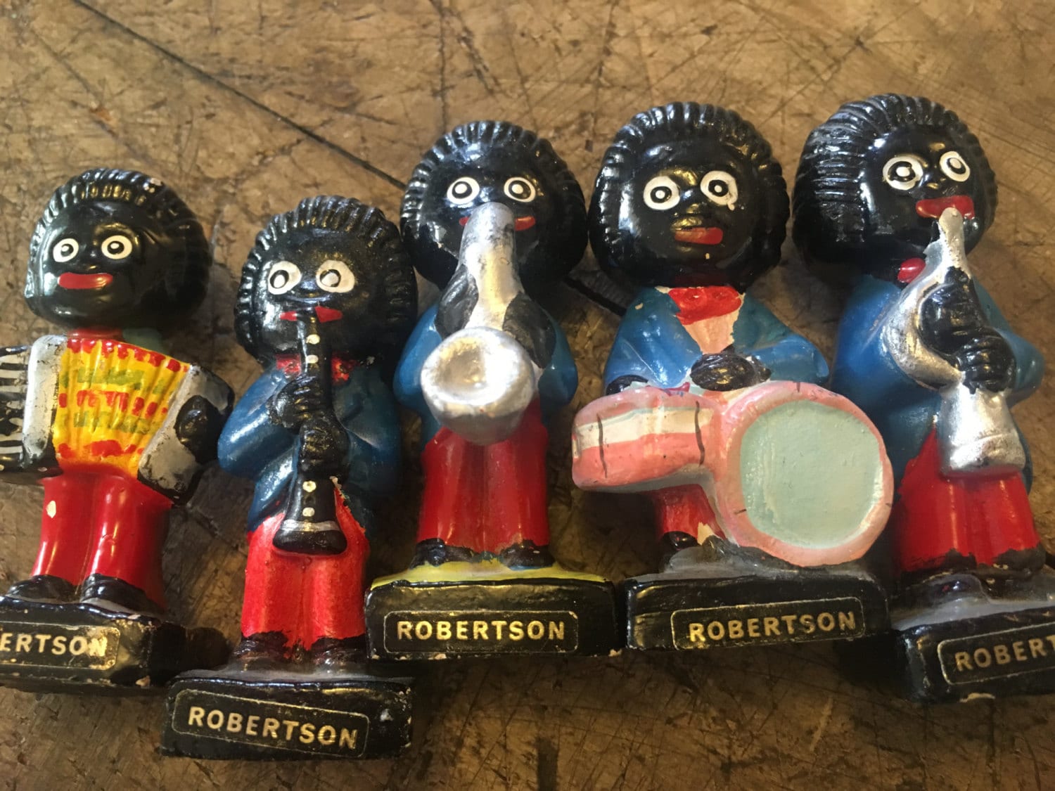 Golliwogs Robertsons golly 1960s jam golliwogs golly Etsy