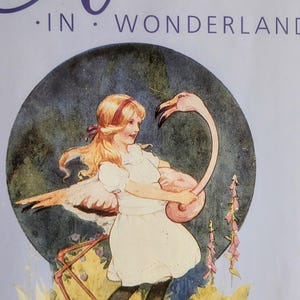 Alice in wonderland, 1980s Alice, illustrated Alice, collectible alice, nursery decor