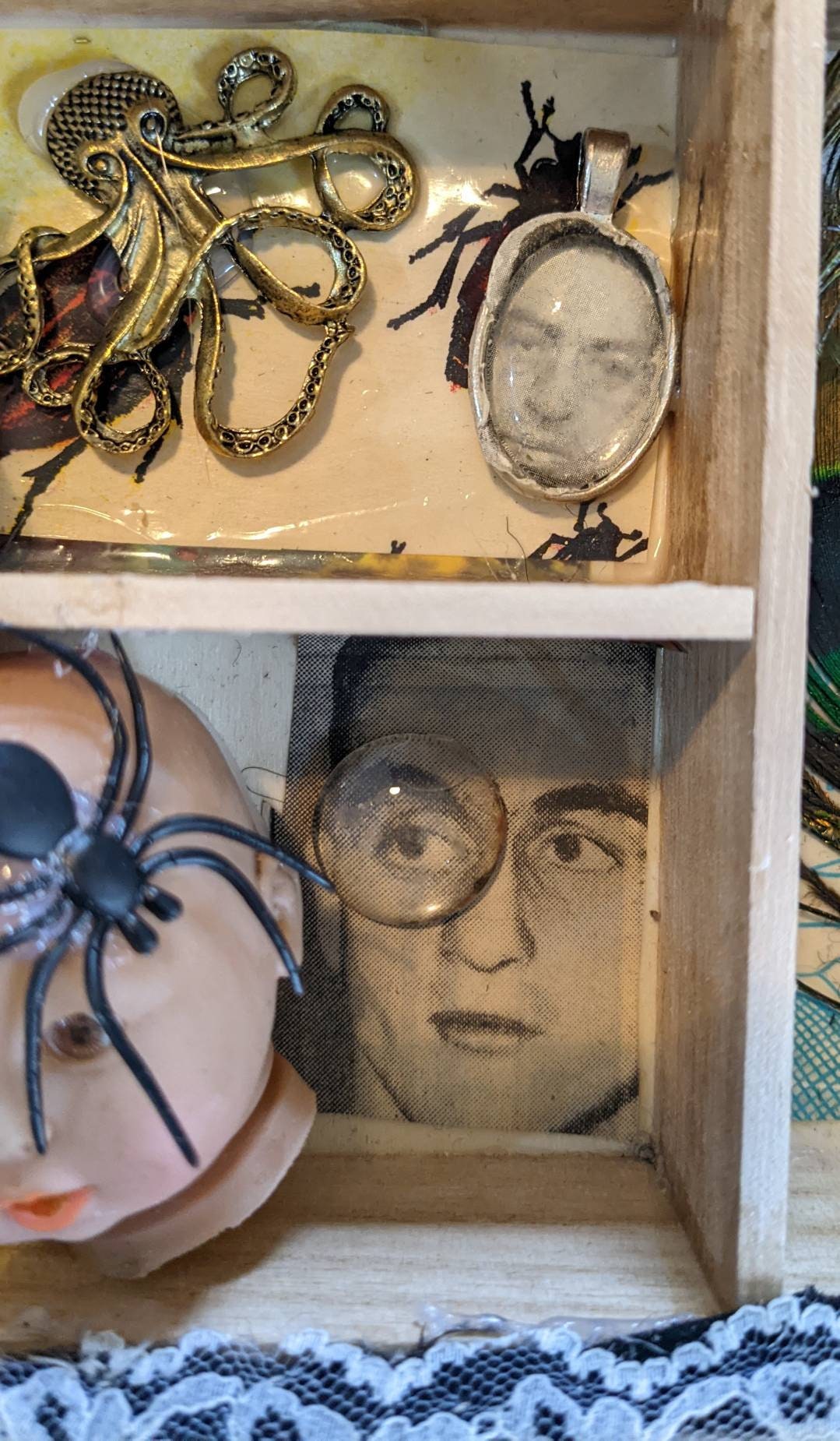 Gothic Shadow Box Victorian Horror Box Steampunk Vintage Etsy