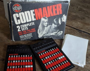 Gioco Vintage Code Maker: puzzle di spie degli anni '70