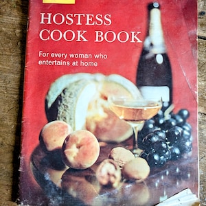 vintage housewife , hostess cookbook, 60s housewife, kitsch magazine, retro entertaining
