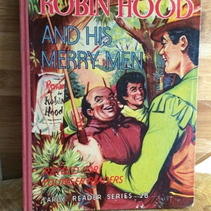 Robin Hood - 1960s Story book - friar tuck - sherwood forest - vintage Robin Hood - classic adventure - vintage childrens book
