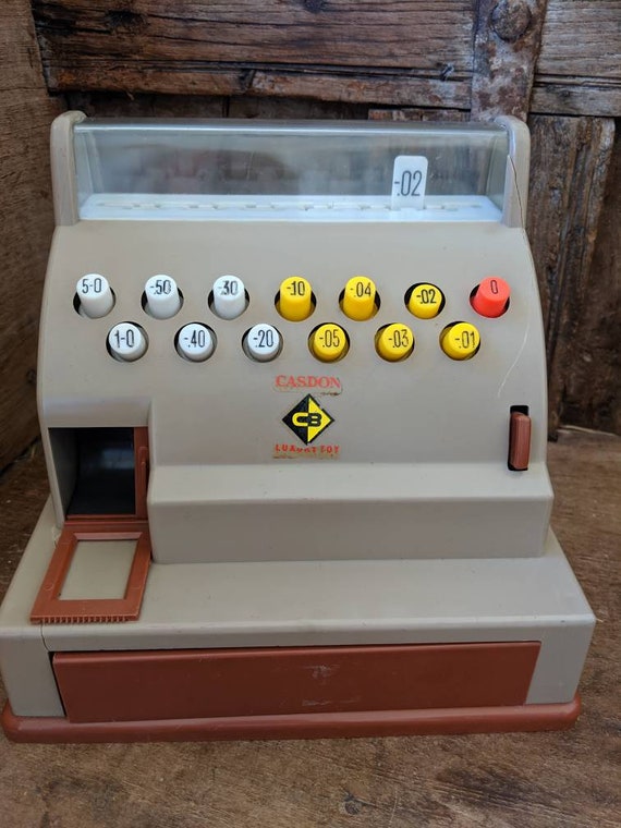 Casdon Cash Register 70s Cash Till 1970s Toy Pretend Play Vintage Shop 70s Learning Toy 70s Maths Toy Retro Cash Register Supercash Etsy
