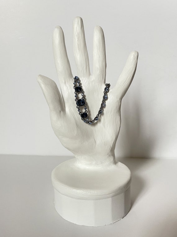 $125 Givenchy® Silvertone Blue Drama Bracelet #69 GB | eBay