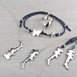 Selkie Cause Shark Collection for Shark Trust, Charity, Hammerhead, shark, Handcrafted, silver,  pendant, necklace, bracelet, sealife, ocean