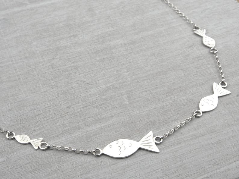 Selkie Fish Collection, Fish Jewellery set, Fish Jewelry, bangle, necklace, studs, earrings, bracelet, fishes, sea life, aquatic, sea image 5