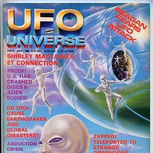UFO Universe Vol. 1 No. 2 (September, 1988) edited by Timothy Green Beckley ufology paranormal spirituality metaphysics extraterrestrial