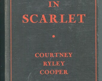 Diseños en escarlata de Courtney Ryley Cooper, 1939, 1.ª edición, crimen, criminales