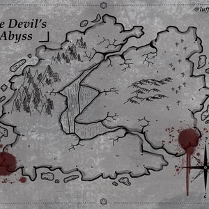 Fantasy Karte herunterladen - Der Teufelsabgrund