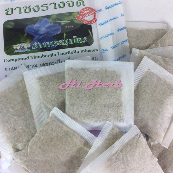 20 Teabags Compound Thunbergia Laurifolia Infusion Herb Herbal Tea Powder Healing Herbs Cures Heat In Throat