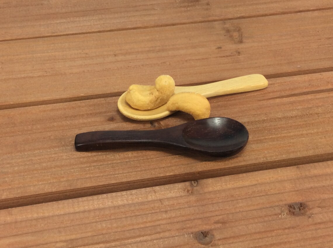 Small Spoon for Ice Cream Wood Spoon Teak Siamese Rosewood Etsy