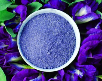10 Grams Organic Blue Tea Dried Herb Butterfly Pea Flowers Powder Natural Color for Cake Cookie Food Dyeing