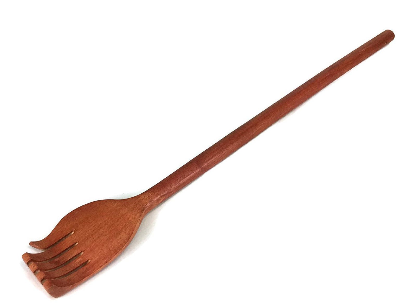 Red Wood Back Scratcher 20 Inch Handmade Natural Rubber Wood Etsy