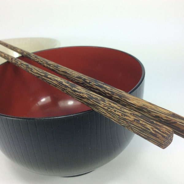 One Pair Palm Wood Chopsticks Unique Wood Gain Handmade  Noodles Rice Kitchen Food