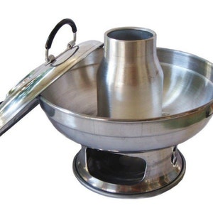 Thai Soup Bowl Hot Pot Thai Aluminium Shrimp Tom Yum Kung  Bowl Fire Serving 22 cm Utensil Soup Kitchen Food