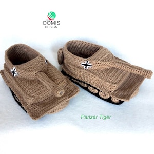 Tank Slippers / German tank tiger  / Gift for man/ 100% handmade