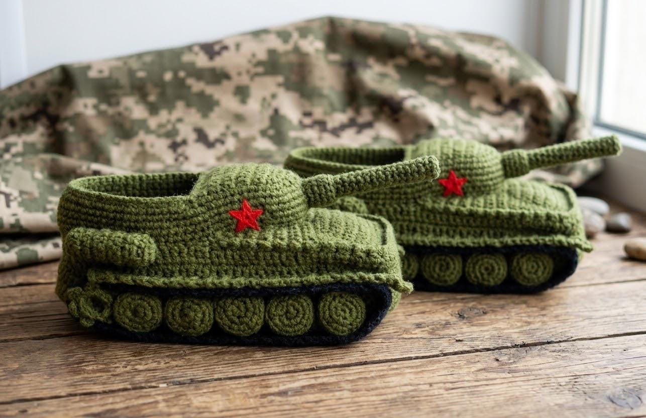 Tank Slippers T-34, Russian Tank Slippers, Gift for Men - Etsy