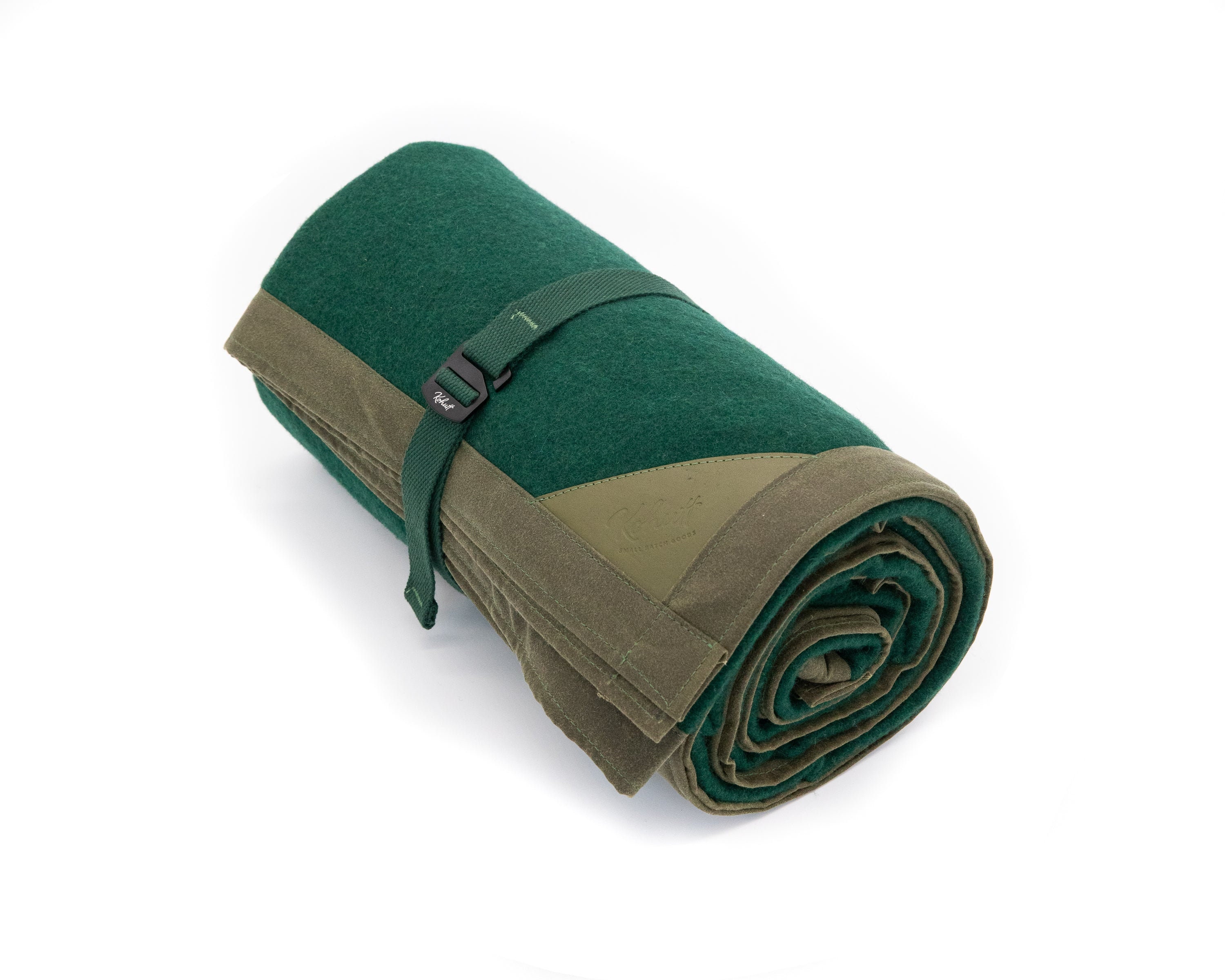 New Oilskin & Wool Blanket in Forest Green Etsy Australia