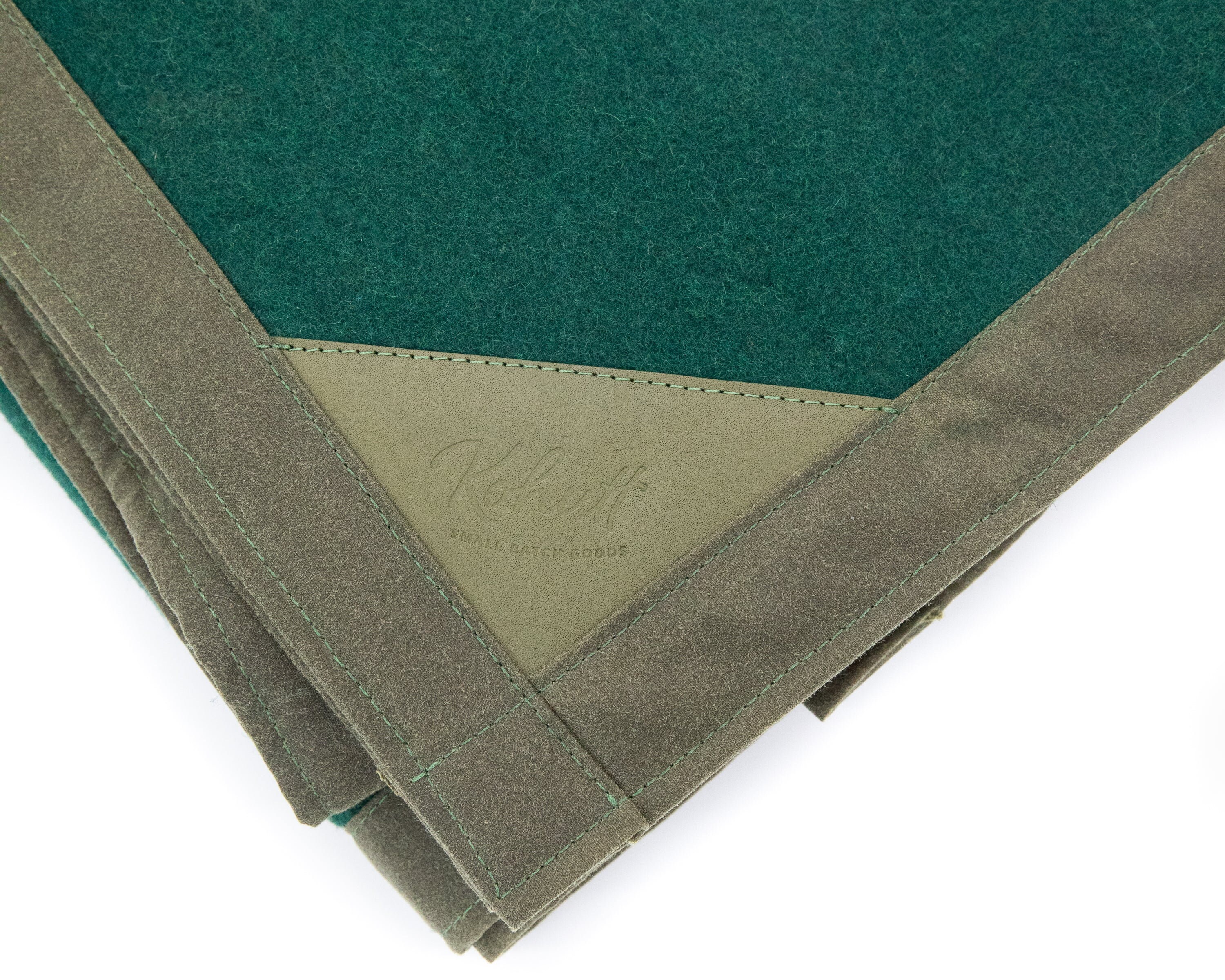 New Oilskin & Wool Blanket in Forest Green Etsy Australia