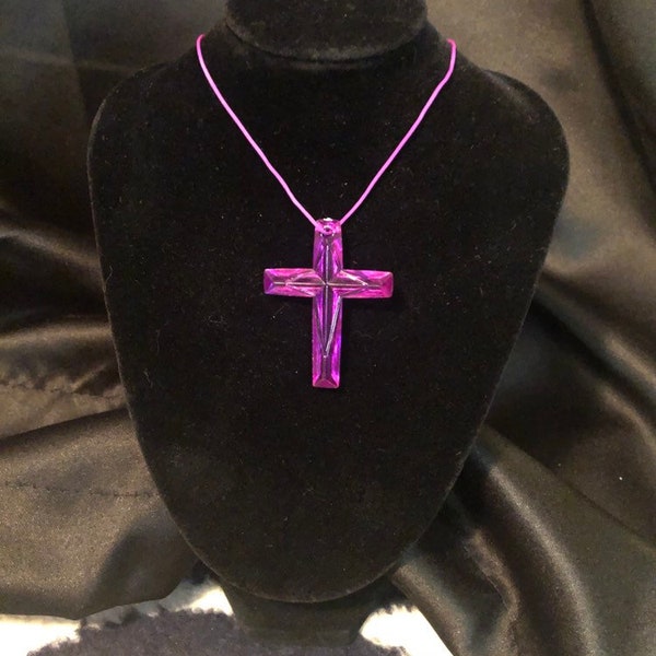 Plastic Cross Necklace