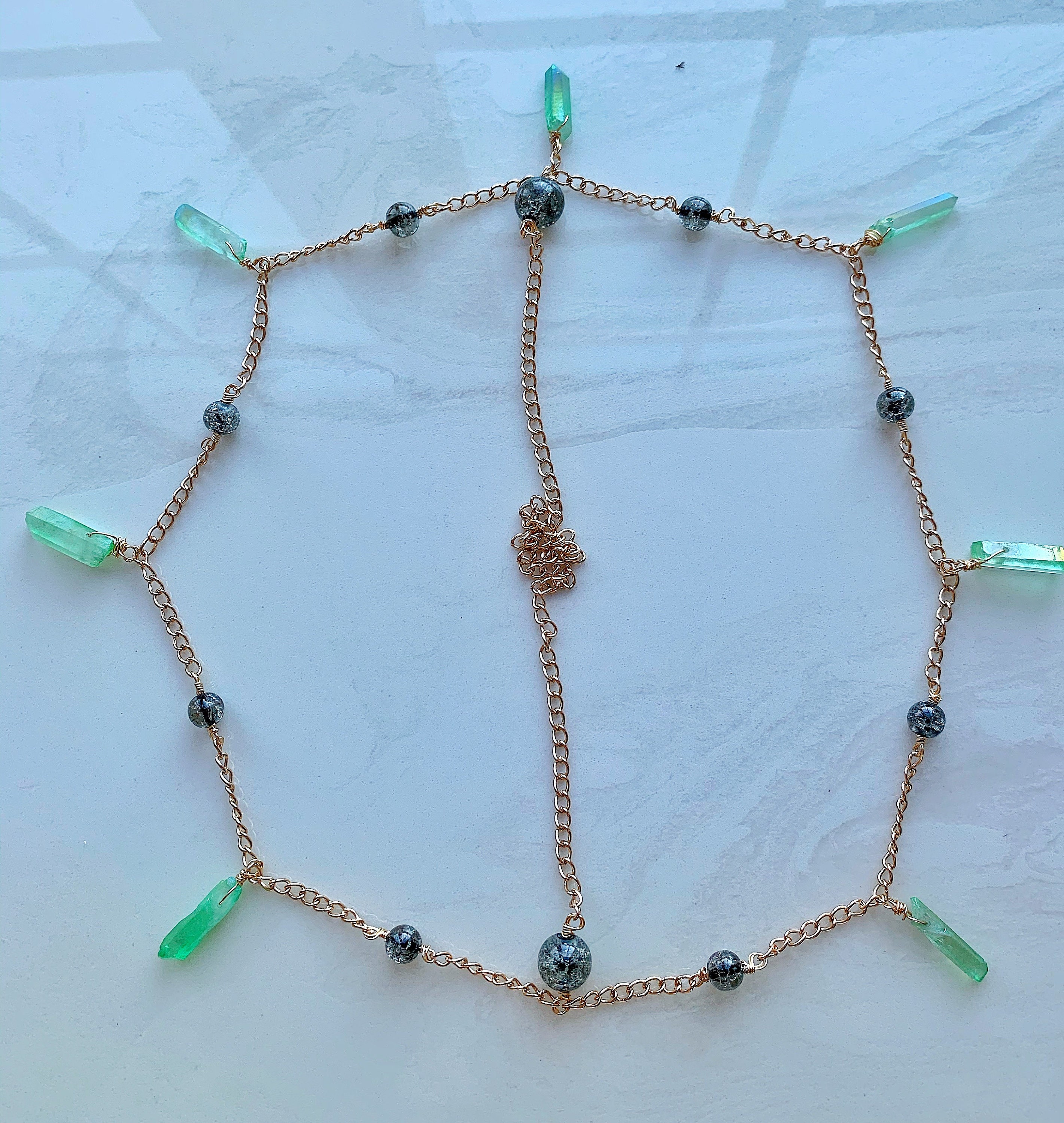 Head Chain Jewelry Crystal Hair Chain Boho Head Chain Boho Etsy