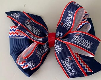 New England Patriots Hair Bow