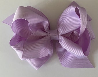 Lavender Hair Bow Light Purple Bow Purple Boutique Bow Classic Lavender Bow Easter Bow Spring Hair Bow