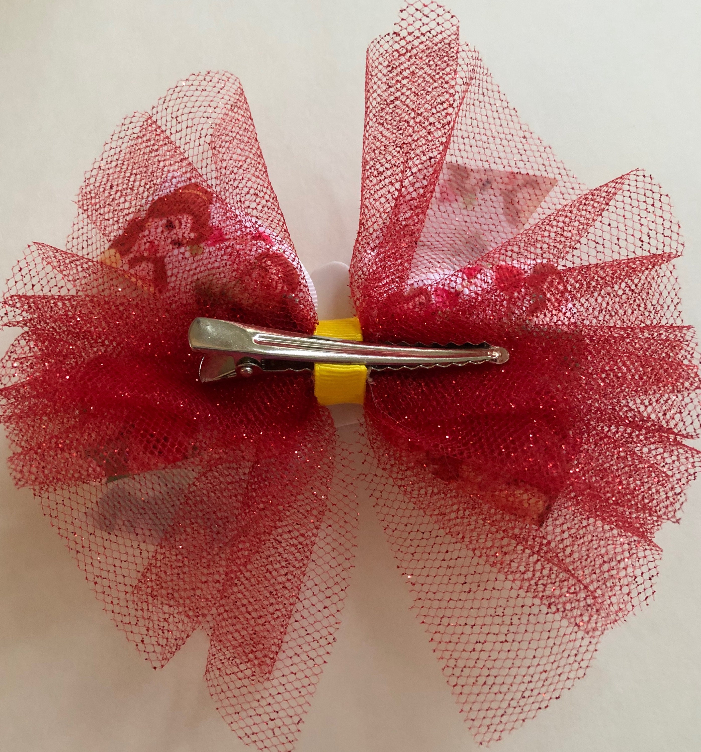 Belle Princess Hairbrush for you - I Decorative Bow & Red Accent Belle Hair Brush | Princess Collection | Detangling Brush main image 4