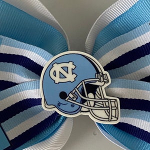 UNC Hair Bow, UNC Bow, Bow with UNC Logo, Carolina Hair Bow, Carolina Blue Bow, Blue and White Bow, Carolina Bow, Tar Heels Bow image 5
