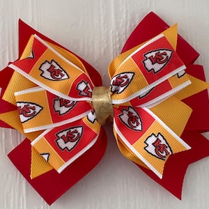 Kansas City Chiefs Hair Bow