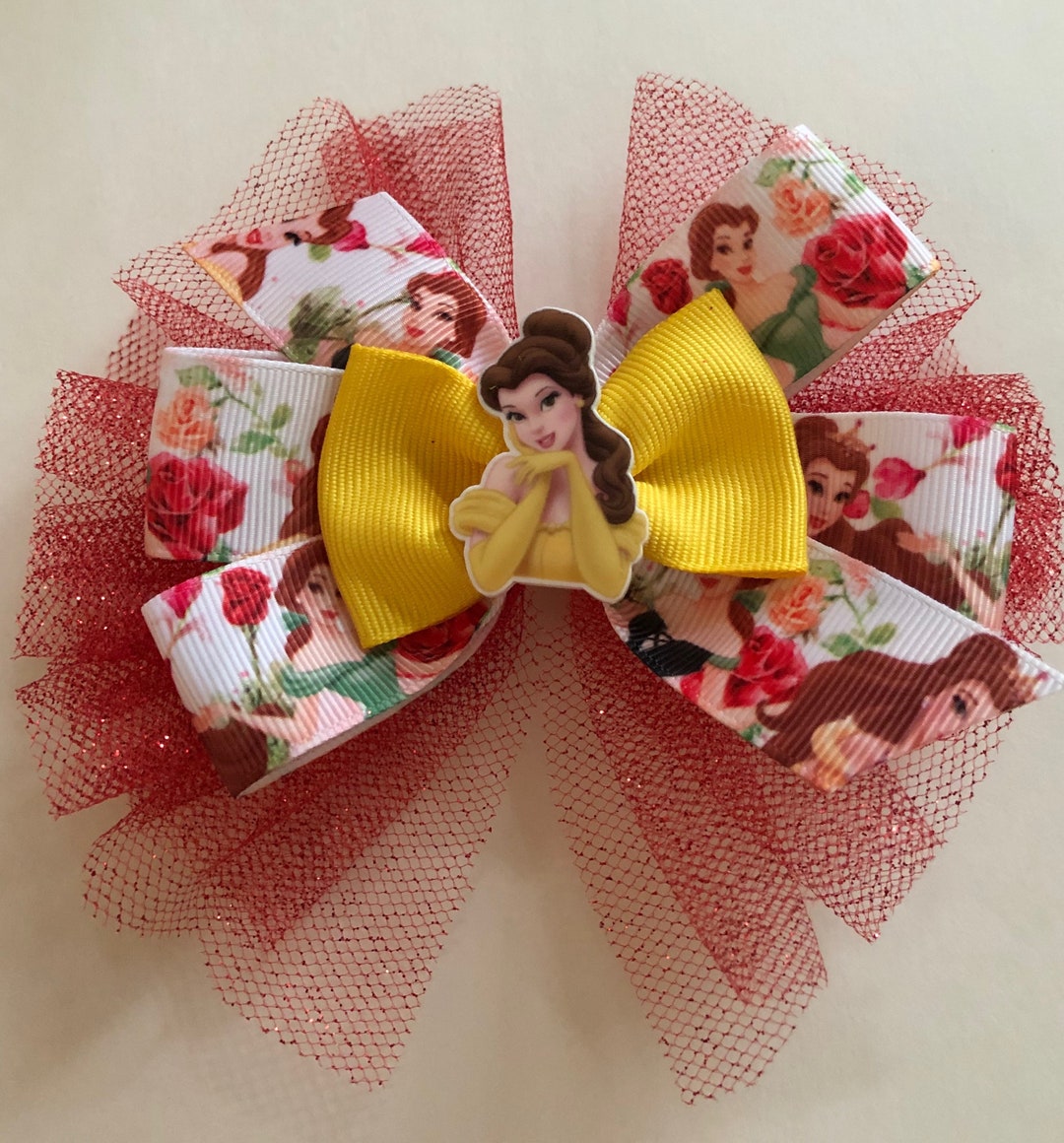Belle Princess Hairbrush for you - I Decorative Bow & Red Accent Disney brushes! ?? ugh, LOVE!!! ? #fhiheat  main image 4