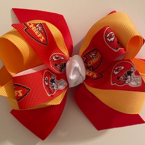 Kansas City Chiefs Bow Super Bowl Bows Red and Gold Chiefs Bow