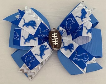 Detroit Lions Hair Bow